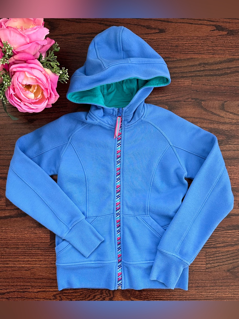 Kirkland Signature full zip kids hoodie, size 7-8
